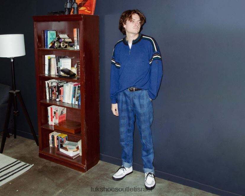 T.U.K. Footwear הַנעָלָה נשים נעלי ספורט D-ring מעור JBPR254 לבן