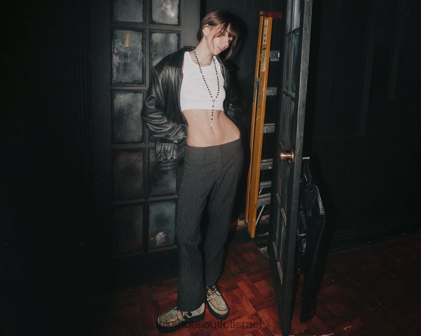 T.U.K. Footwear הַנעָלָה נשים ויוה מונדו קריפר JBPR100 רב נצנצים