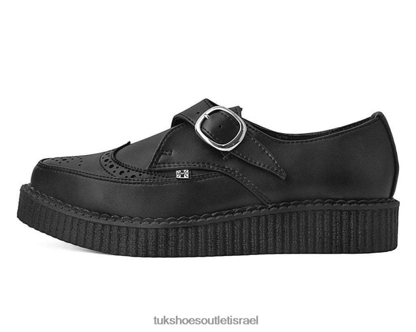 T.U.K. Footwear הַנעָלָה נשים אבזם מחודד עם קצה הכנף JBPR102 שָׁחוֹר