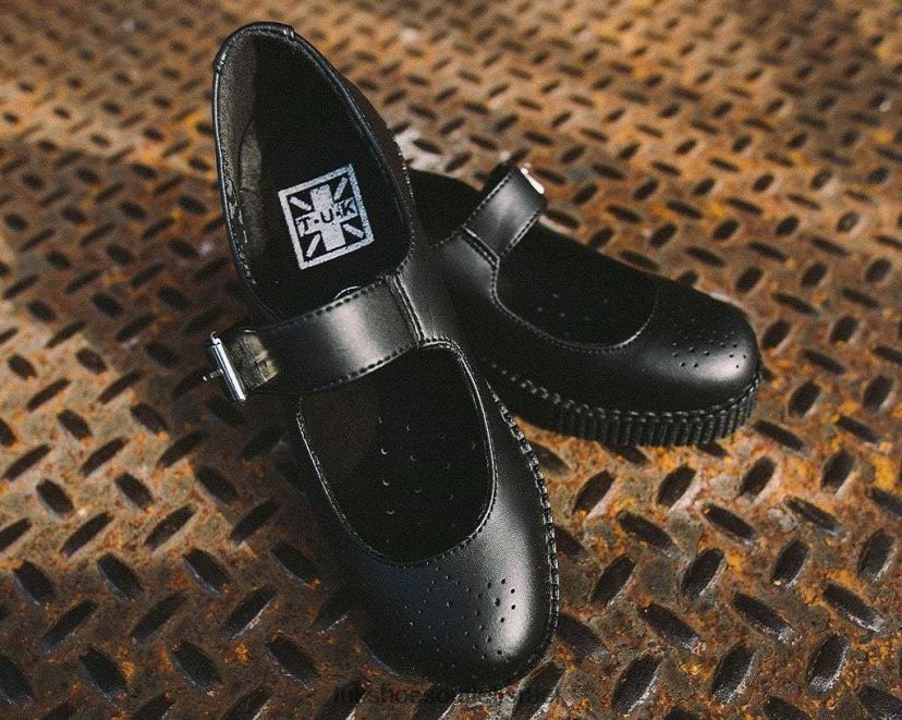 T.U.K. Footwear הַנעָלָה נשים ויוה לאו מרי ג'יין JBPR139 שָׁחוֹר