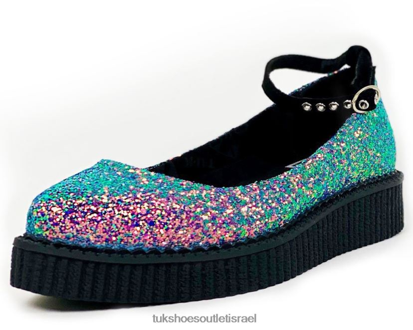 T.U.K. Footwear הַנעָלָה נשים מרי ג'יין המחודדת JBPR157 רב נצנצים