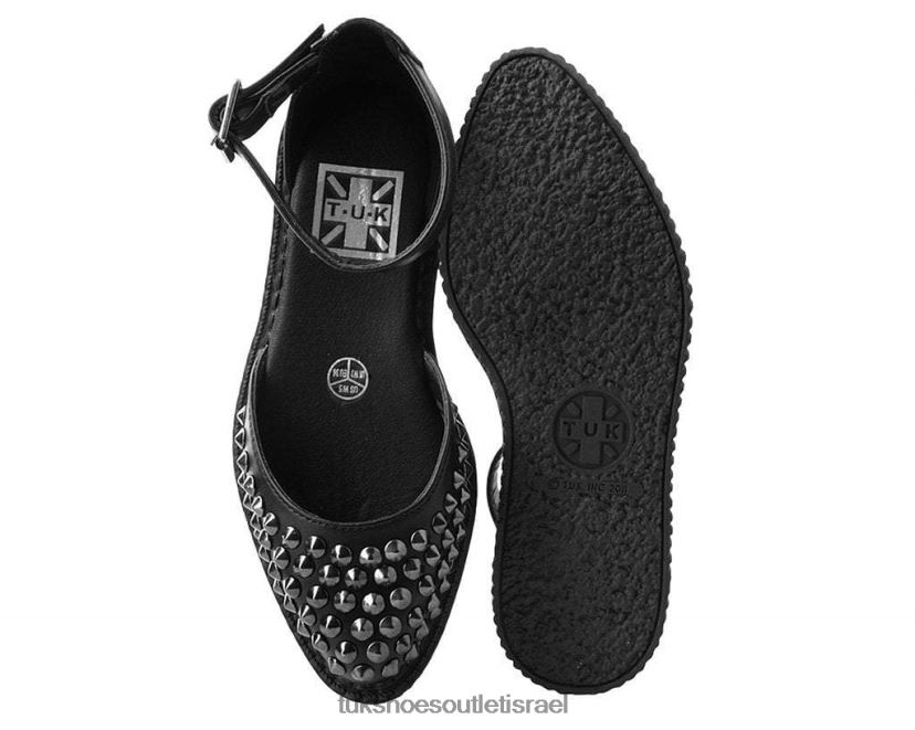 T.U.K. Footwear הַנעָלָה נשים סנדל מחודד JBPR169 שָׁחוֹר