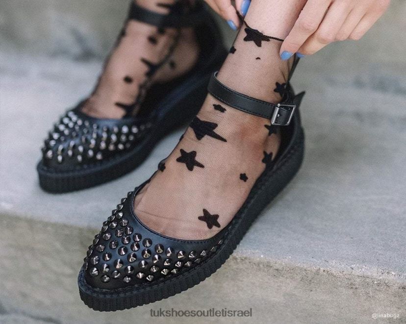 T.U.K. Footwear הַנעָלָה נשים סנדל מחודד JBPR169 שָׁחוֹר