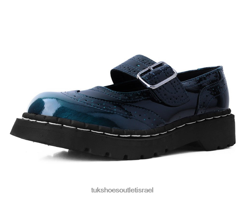 T.U.K. Footwear הַנעָלָה נשים שיפוע ברוג מרי ג'יין JBPR175 ירוק