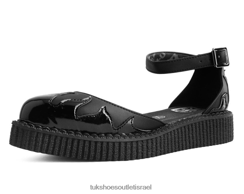 T.U.K. Footwear הַנעָלָה נשים סנדל להבה JBPR182 שָׁחוֹר