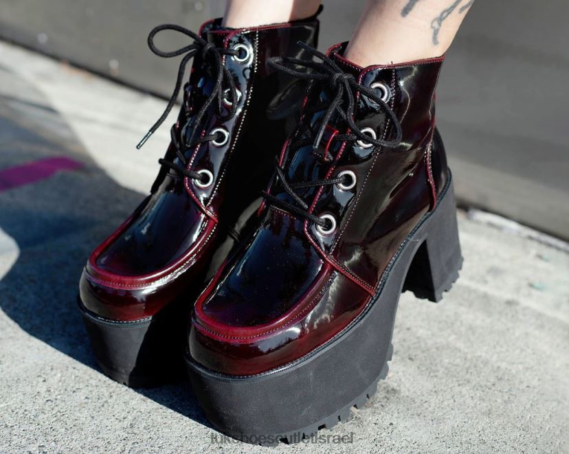 T.U.K. Footwear הַנעָלָה נשים דימום מהאף שיפוע JBPR202 בורדו