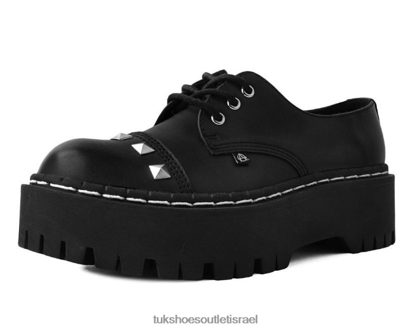 T.U.K. Footwear הַנעָלָה נשים דינו גיבסון עם קוצים אנרכיים JBPR233 שָׁחוֹר