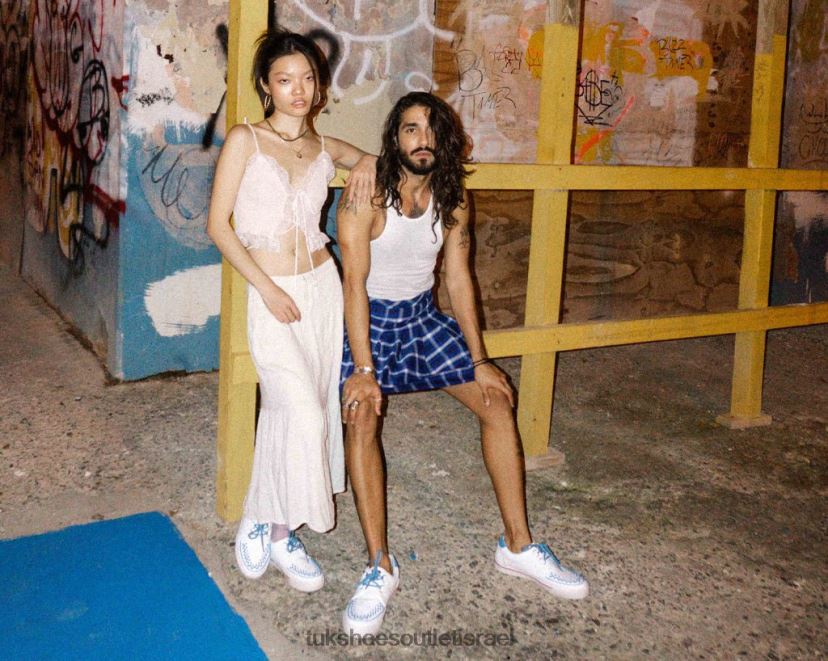 T.U.K. Footwear הַנעָלָה נשים לקצץ נעלי ספורט שזור JBPR239 אדום כחול