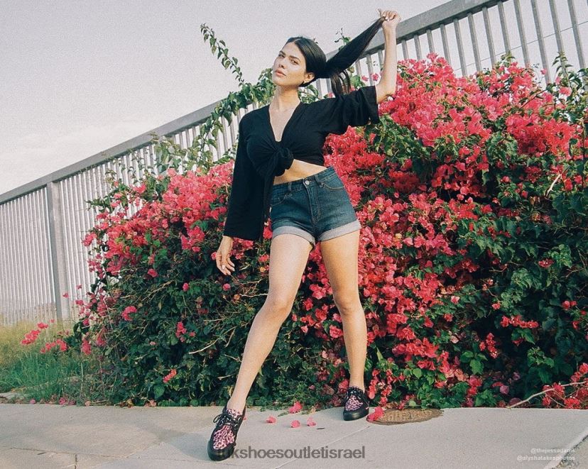 T.U.K. Footwear הַנעָלָה נשים נעלי ספורט נמר JBPR265 ורוד/נמר