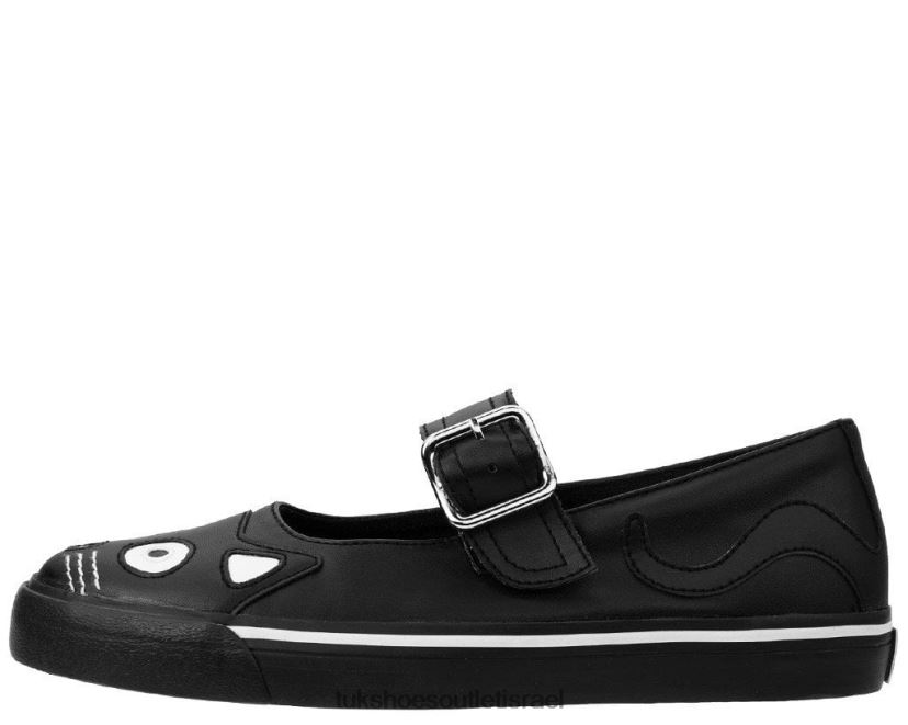 T.U.K. Footwear הַנעָלָה נשים קיטי פרצוף מרי ג'ינס JBPR269 שָׁחוֹר