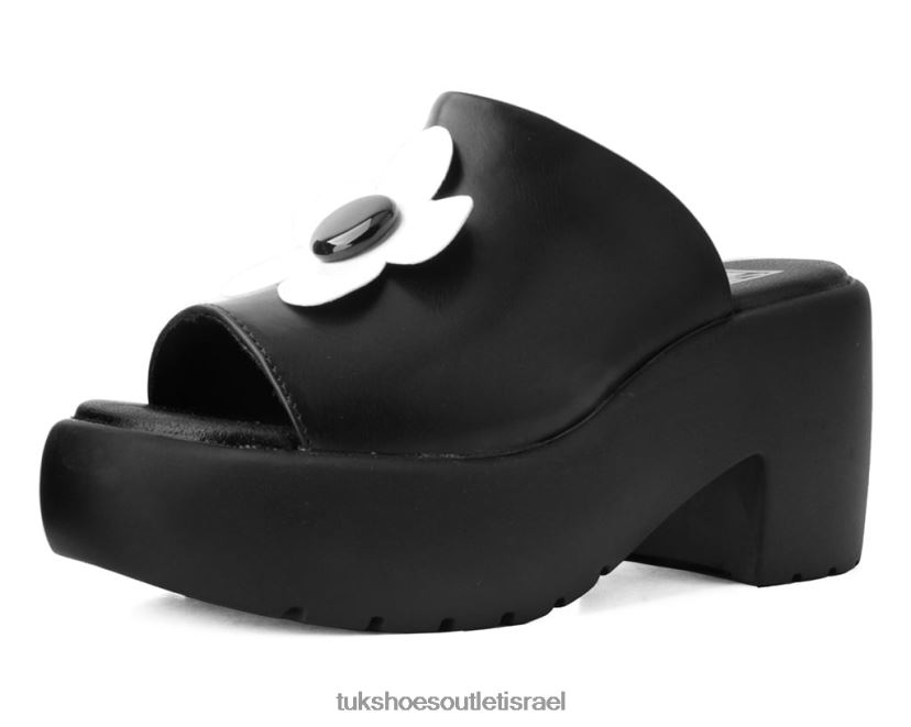 T.U.K. Footwear הַנעָלָה נשים פרד בועת חיננית JBPR280 לבן שחור