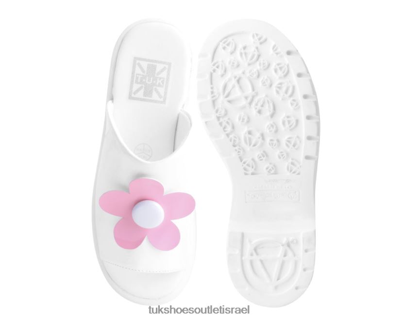 T.U.K. Footwear הַנעָלָה נשים פרד בועת חיננית JBPR281 לבן/ורוד