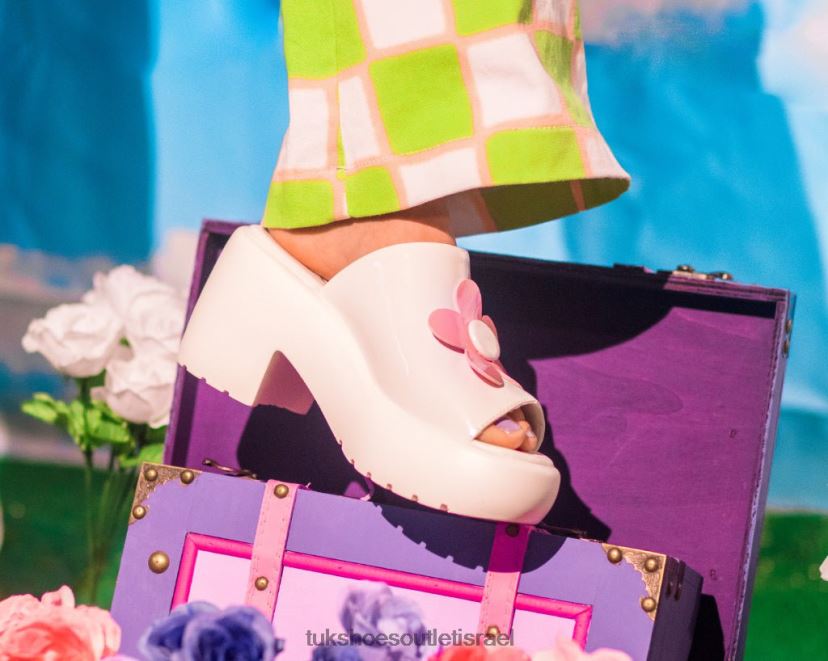 T.U.K. Footwear הַנעָלָה נשים פרד בועת חיננית JBPR281 לבן/ורוד