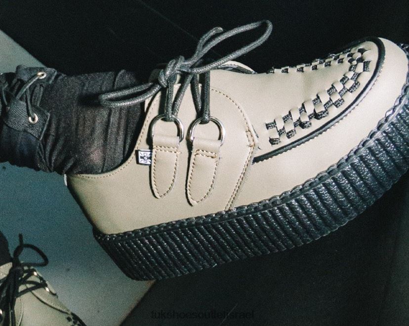 T.U.K. Footwear הַנעָלָה נשים ויוה מונדו קריפר JBPR31 ירוק עכור