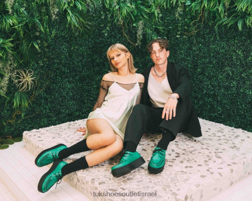 T.U.K. Footwear הַנעָלָה נשים ויוה מונדו קריפר JBPR35 ירוק