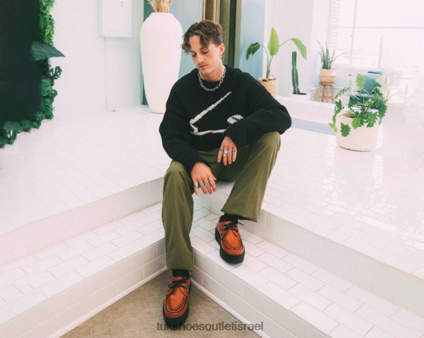 T.U.K. Footwear הַנעָלָה נשים ויוה מונדו קריפר JBPR36 תפוז