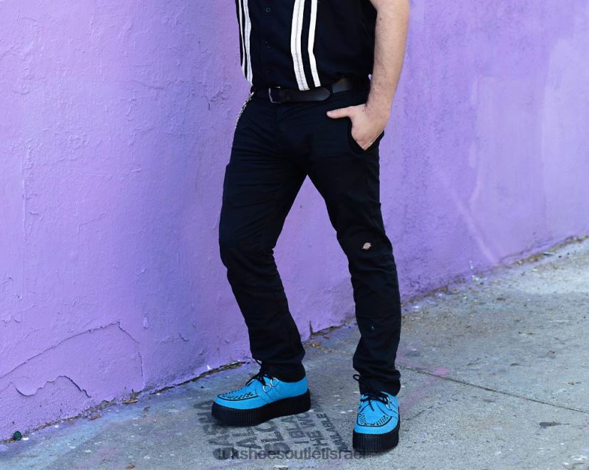 T.U.K. Footwear הַנעָלָה נשים ויוה מונדו קריפר JBPR52 כחול מאובק