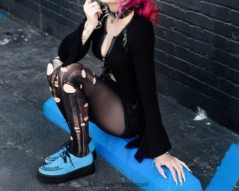 T.U.K. Footwear הַנעָלָה נשים ויוה מונדו קריפר JBPR52 כחול מאובק