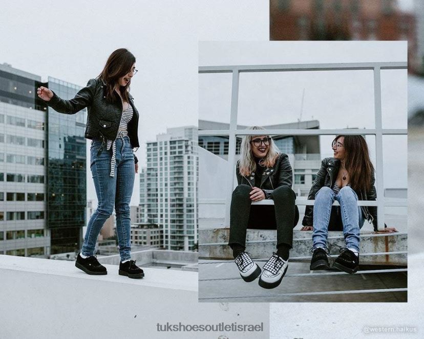 T.U.K. Footwear הַנעָלָה נשים זמש מחודדים JBPR56 שָׁחוֹר