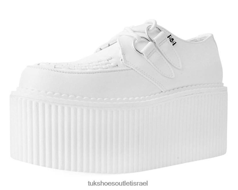 T.U.K. Footwear הַנעָלָה נשים סטרטוקריפר קלאסי JBPR72 לבן