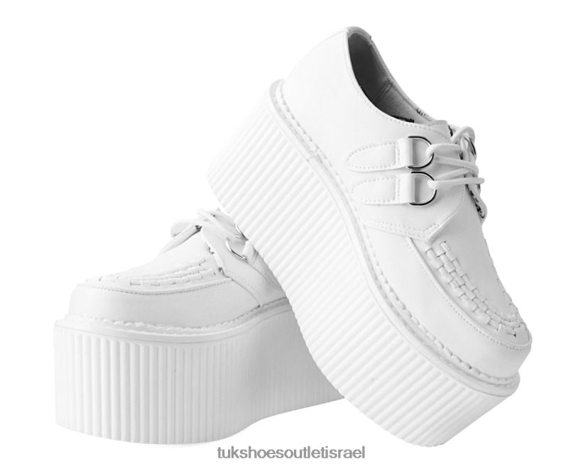 T.U.K. Footwear הַנעָלָה נשים סטרטוקריפר קלאסי JBPR72 לבן