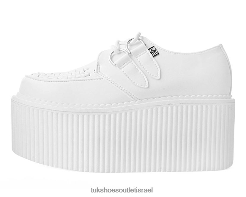 T.U.K. Footwear הַנעָלָה נשים סטרטוקריפר קלאסי JBPR72 לבן