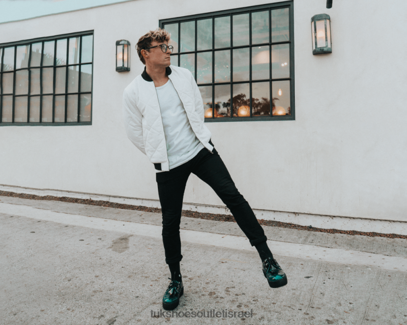 T.U.K. Footwear הַנעָלָה נשים שיפוע d-ring mondo creeper JBPR89 ירוק