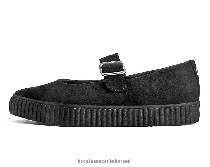 T.U.K. Footwear הַנעָלָה נשים מחודד ezc מרי ג'יין JBPR148 שָׁחוֹר