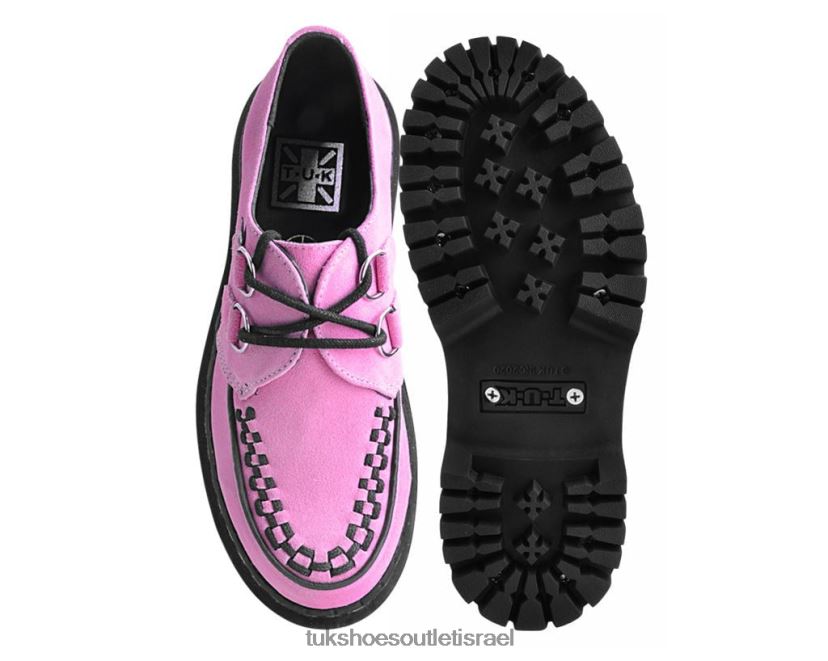 T.U.K. Footwear הַנעָלָה נשים זמש interlace דו קומות קריפר JBPR291 וָרוֹד