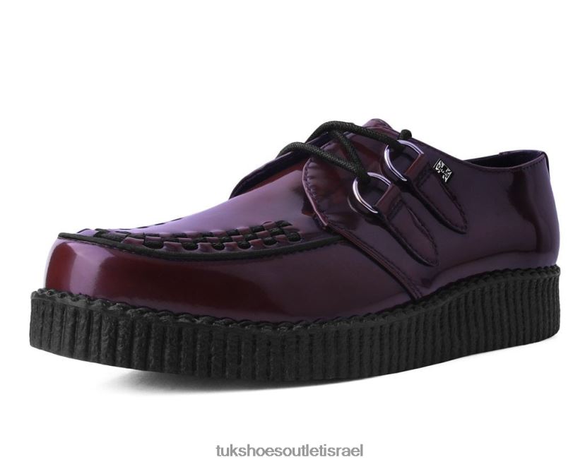 T.U.K. Footwear הַנעָלָה נשים rub-off viva low creeper JBPR66 בורדו