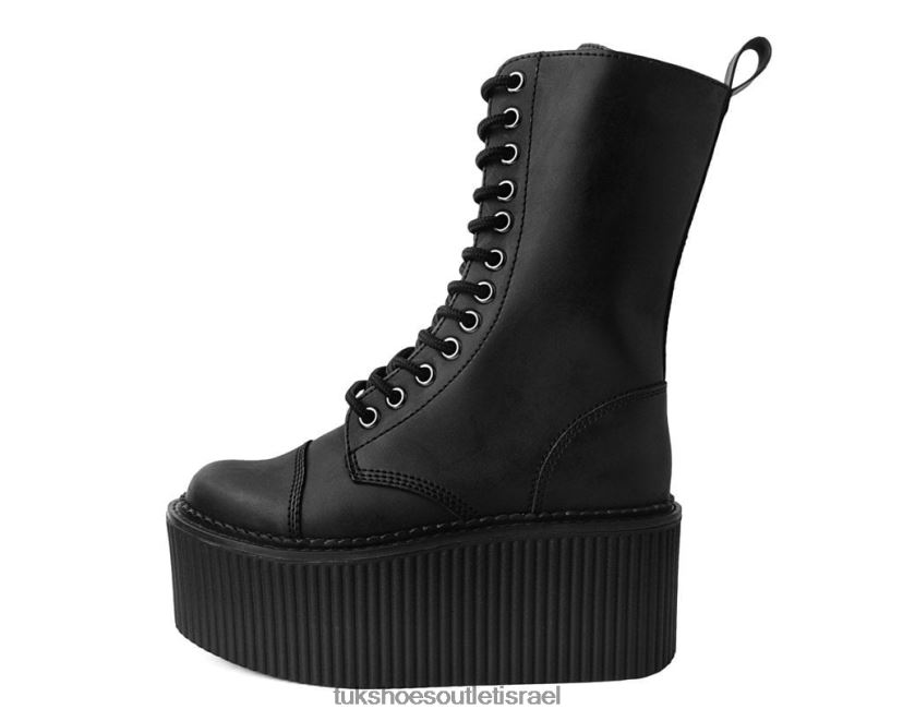 T.U.K. Footwear הַנעָלָה נשים מגף stratocreeper קסבה 12 עיניים JBPR227 שָׁחוֹר