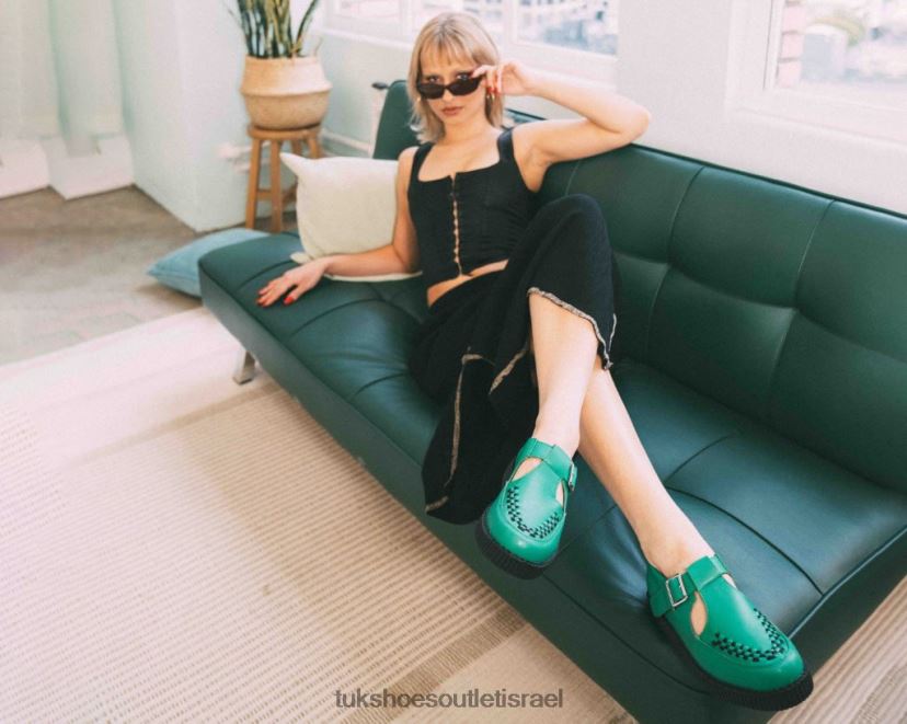 T.U.K. Footwear הַנעָלָה נשים סנדל נמוך של viva JBPR112 ירוק