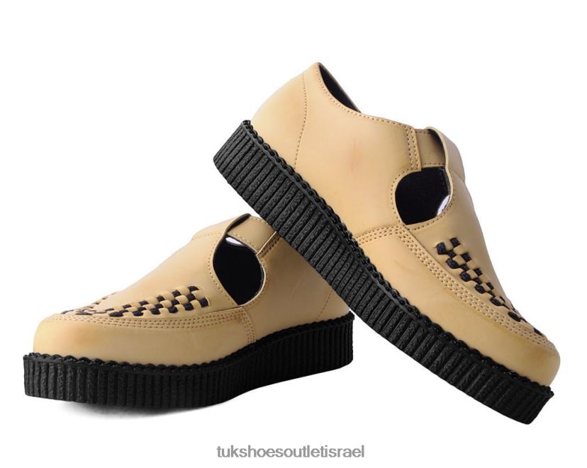 T.U.K. Footwear הַנעָלָה נשים סנדל טבעי מצחצח viva low JBPR110 לְהִשְׁתַזֵף