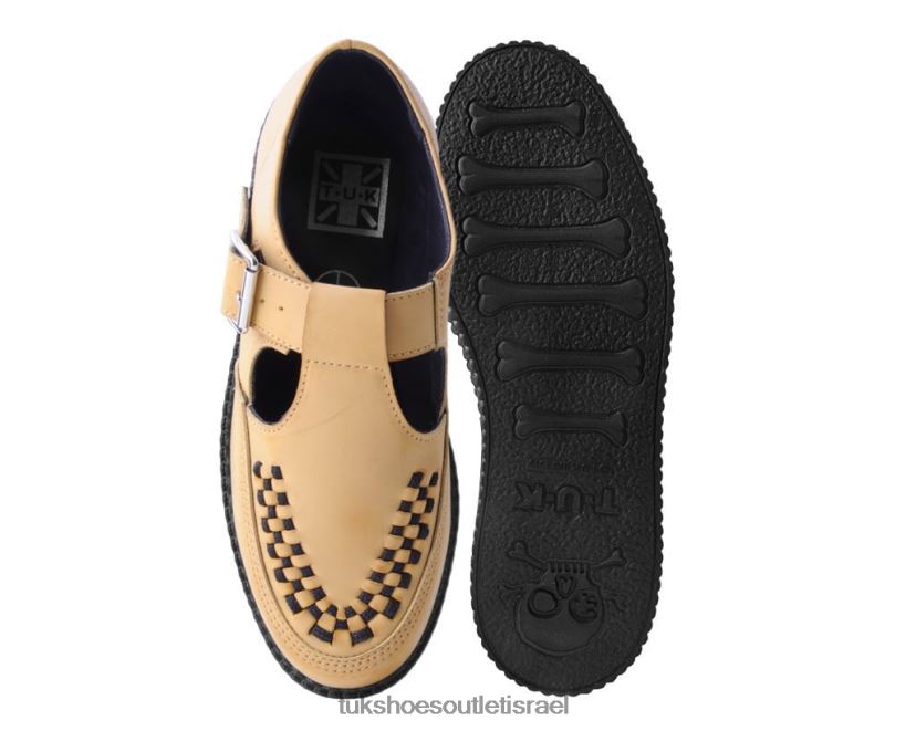 T.U.K. Footwear הַנעָלָה נשים סנדל טבעי מצחצח viva low JBPR110 לְהִשְׁתַזֵף