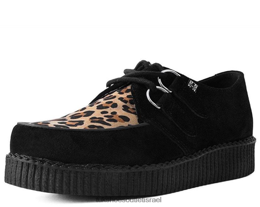 T.U.K. Footwear הַנעָלָה נשים viva low creeper JBPR14 שחור/נמר
