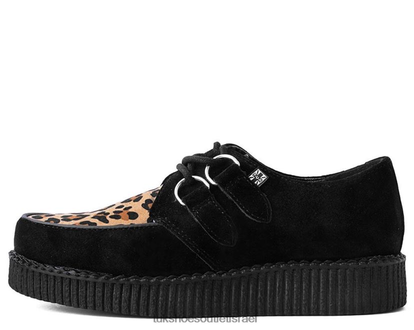 T.U.K. Footwear הַנעָלָה נשים viva low creeper JBPR14 שחור/נמר