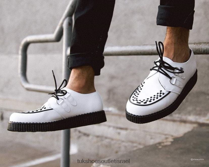 T.U.K. Footwear הַנעָלָה נשים viva low creeper JBPR19 לבן