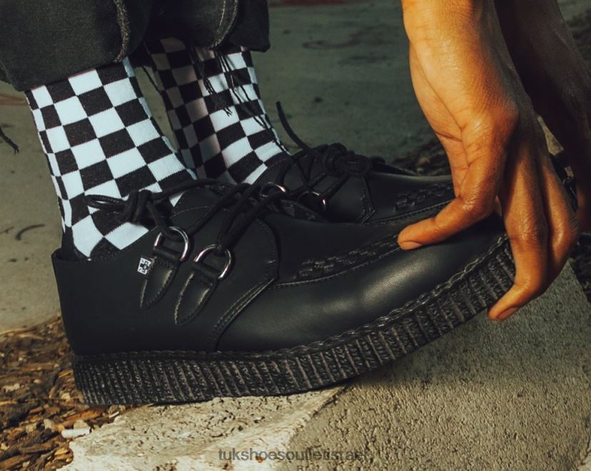 T.U.K. Footwear הַנעָלָה נשים viva low creeper JBPR64 שָׁחוֹר