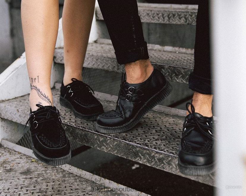 T.U.K. Footwear הַנעָלָה נשים viva low creeper JBPR64 שָׁחוֹר