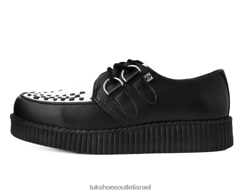 T.U.K. Footwear הַנעָלָה נשים viva low creeper JBPR65 לבן שחור