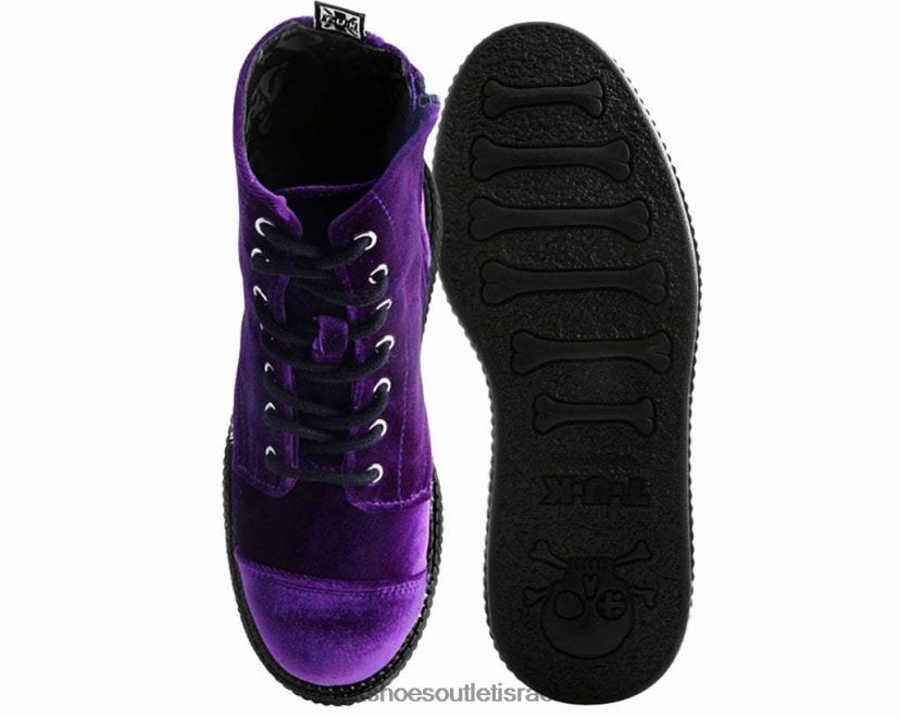 T.U.K. Footwear הַנעָלָה נשים מגף viva mondo מקטיפה JBPR198 סָגוֹל